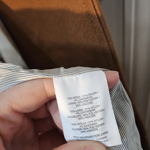 J. Crew Double-Breasted Camel Peacoat - Picture 6 of 6